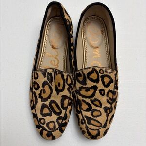 Sam Edelman leopard print Lanti calf hair loafer